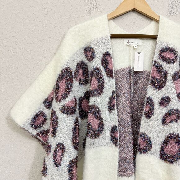 by ANTHROPOLOGIE Kenzie Cardigan Sweater Cream Shimmer Bolero NWT - Picture 6 of 13